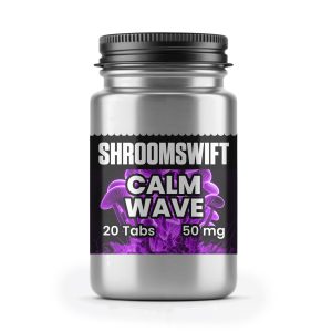 Calm Wave psilocybin microdose tablets by Shroom Swift for focus, calm, and clarity — shipped to the USA & worldwide.
