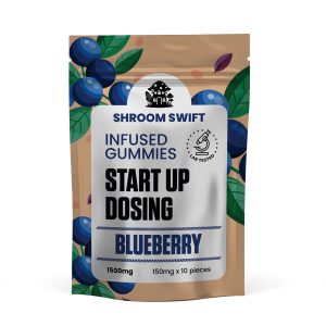 Shroom Swift Blueberry Journey Gummies – 1500 mg psilocybin extract, natural blueberry flavor, deep clarity and balance psilocybin edibles shipped worldwide
