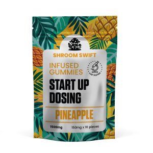 Shroom Swift Pineapple Journey Gummies – 1500 mg psilocybin extract, tropical pineapple flavor, premium psilocybin gummies for deep introspection and creativity