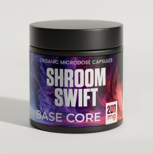 Base Core 200mg psilocybin capsules by Shroom Swift for calm, balance, and integration with discreet USA shipping